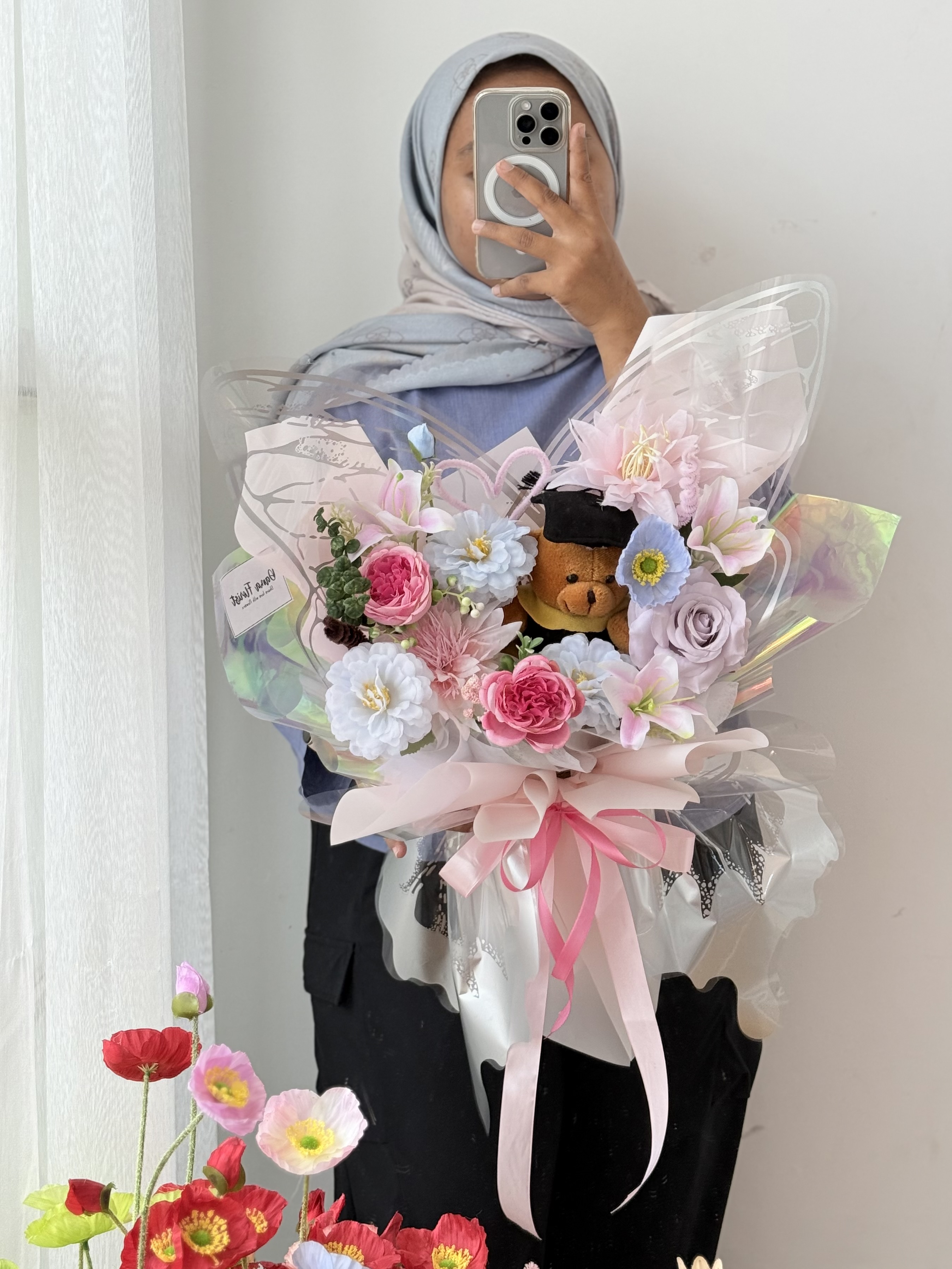 Buket Wisuda - Butterfly Hologram