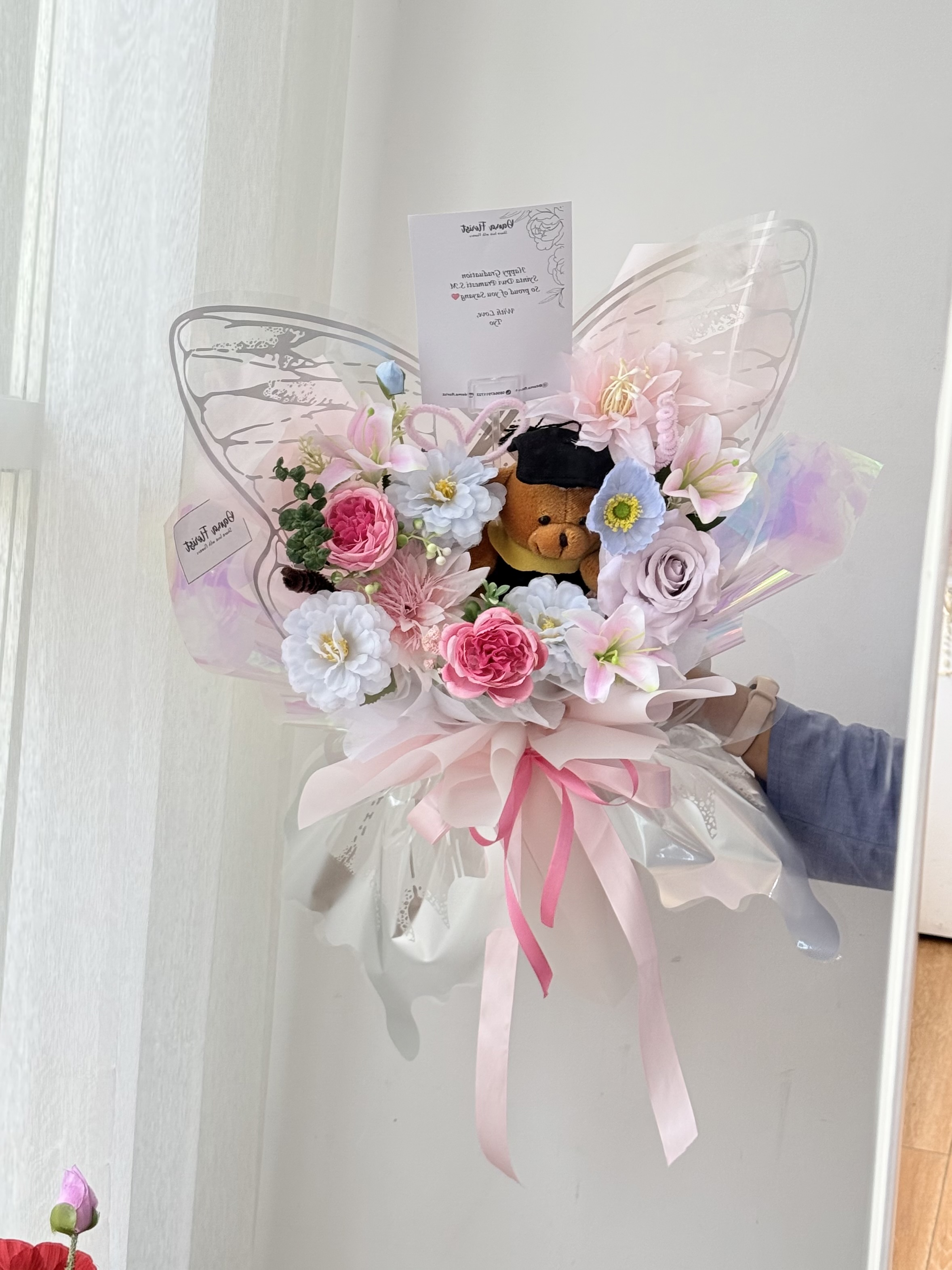Buket Wisuda - Butterfly Hologram foto 2