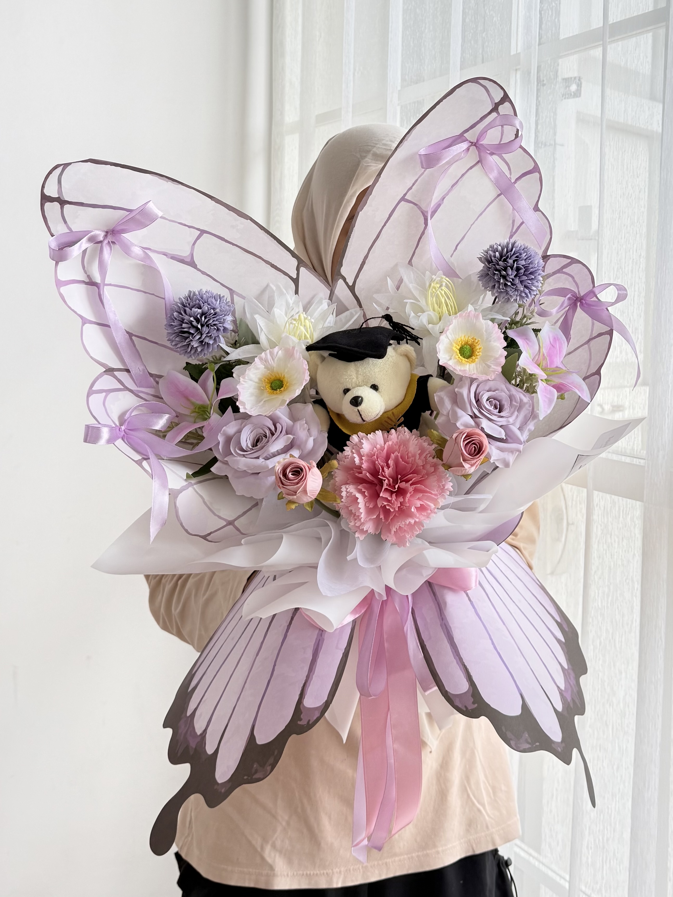 Buket Wisuda - Butterfly Solid foto 2