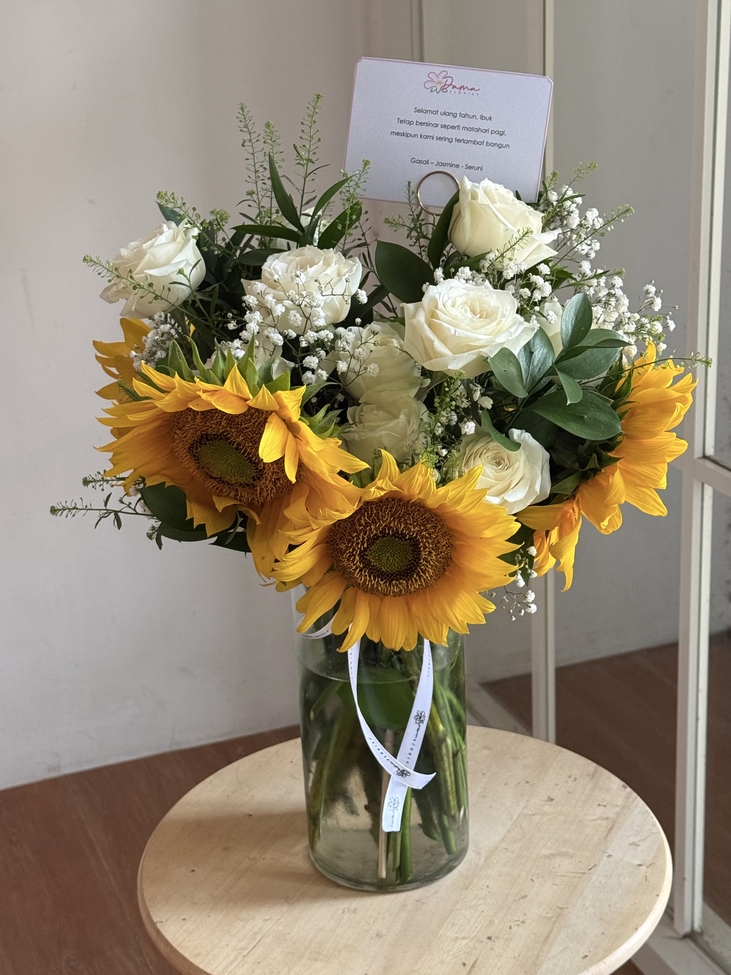 Rose & Sunflo Vase Fresh